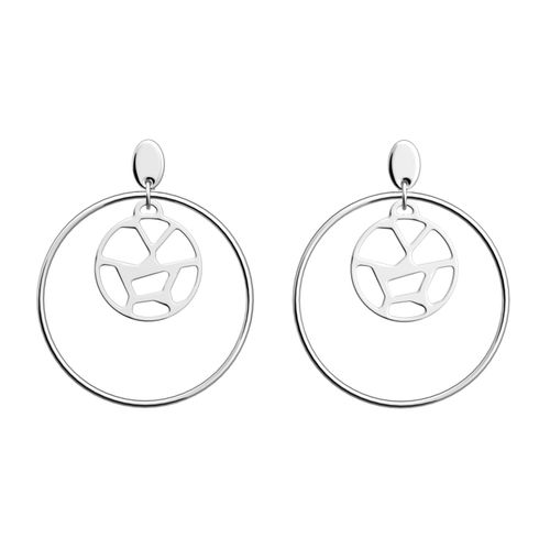 Boucles D'oreilles Les Georgettes Girafe Argentées 16/32mm