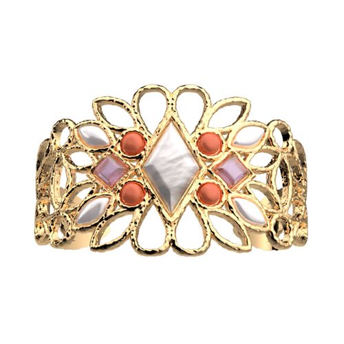 Bracelet Jonc Les Georgettes Rosace Nacre
