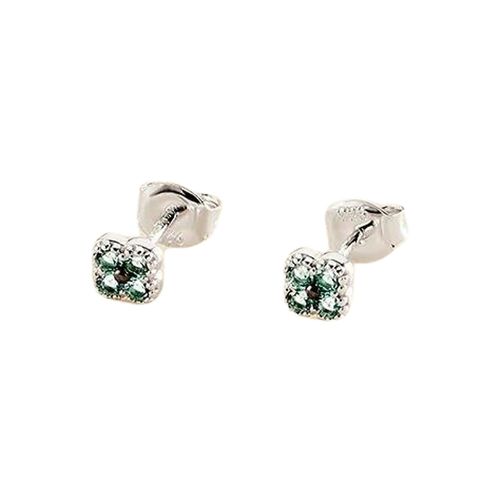 Boucles D'oreilles Agatha Beloved Trèfles Turquoises