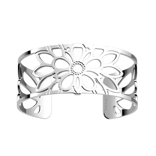 Bracelet Jonc Les Georgettes Collection Dalhia Argenté 25 Mm