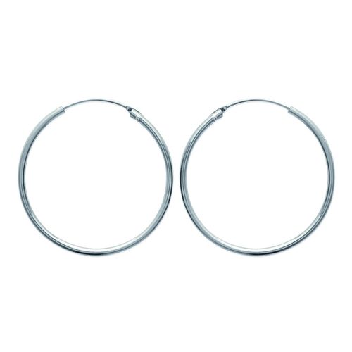 Créoles Brillaxis Argent Fil Rond 1.5 35