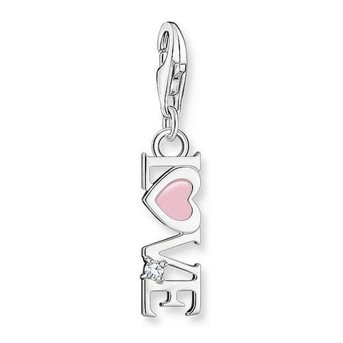 Pendentif Charm Thomas Sabo Love Émail Rose
