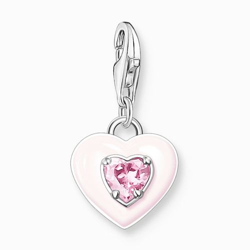 Pendentif Charm Thomas Sabo Coeur Émail Rose