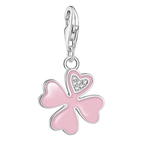 Pendentif Charm Thomas Sabo Trèfle Rose Oz