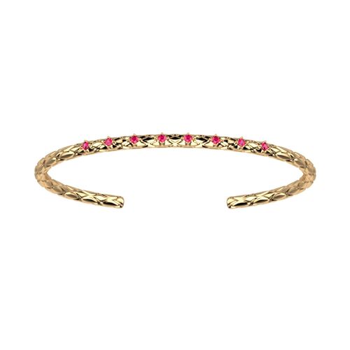 Bracelet Jonc Les Georgettes Joyau Rose Collection Les Intemporels