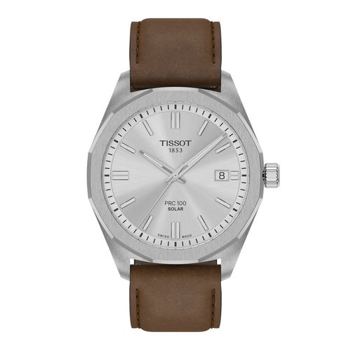 Montre Tissot Prc 100 Solar Cuir Marron