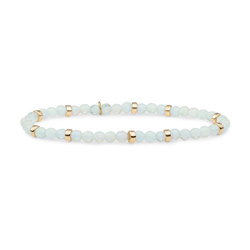 Bracelet Sparkling Jewels Interstellaire Rond Opalite Argent Plaqué Or
