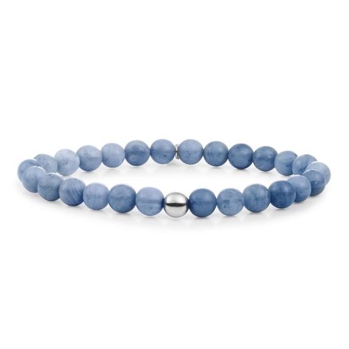 Bracelet Sparkling Jewels Saturne Large Argent Aventurine Bleue