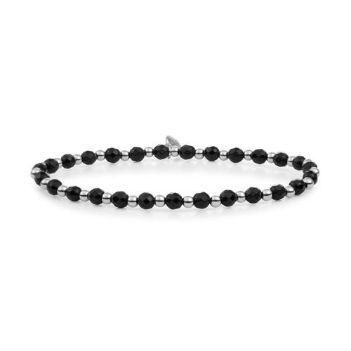 Bracelet Sparkling Jewels Interstellaire Onyx Argent