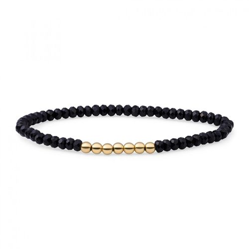 Bracelet Sparkling Jewels Onyx Reverse Universe Argent Plaqué Or