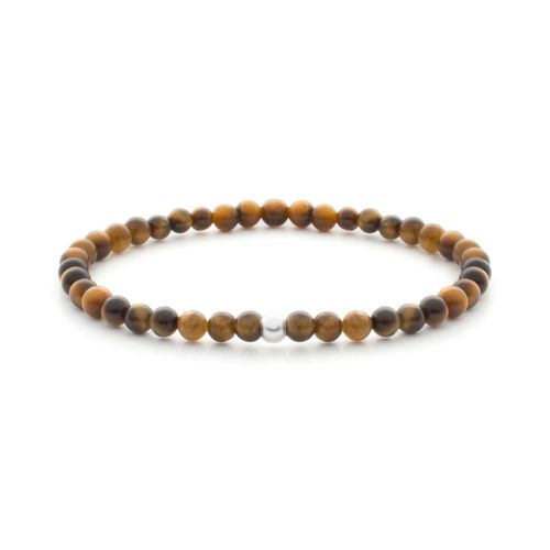 Bracelet Sparkling Jewels Saturne Small Argent Oeil De Tigre