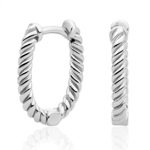 Boucles D’Oreilles Sparkling Jewels Twist Argent