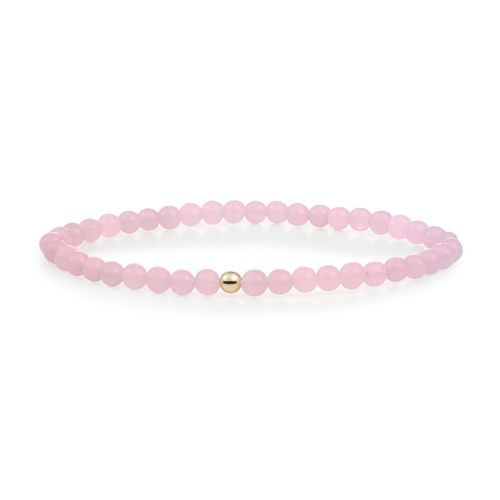 Bracelet Sparkling Jewels Saturne Small Quartz Rose Argent Plaqué Or