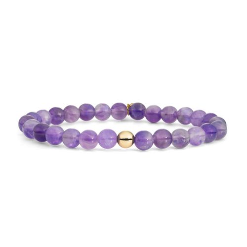 Bracelet Sparkling Jewels Saturne Large Amethyste Ragent Plaqué Or
