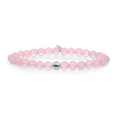 Bracelet Sparkling Jewels Saturne Large Argent Quartz Rose