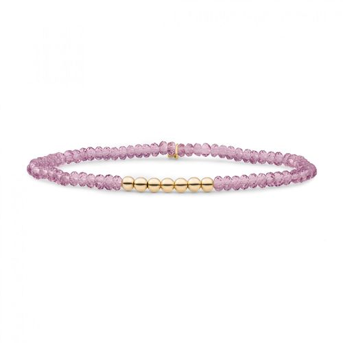 Bracelet Sparkling Jewels Quartz Aubergine Reverse Universe Argent Plaqué Or