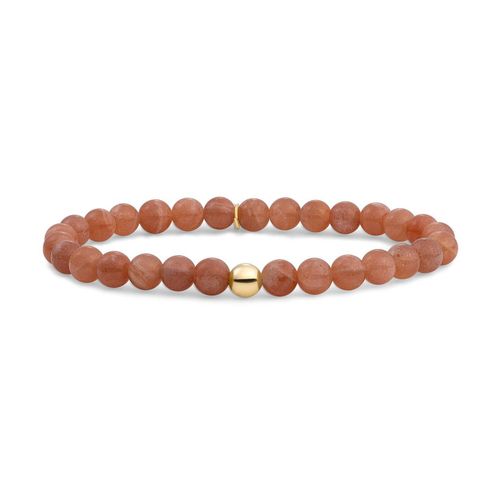 Bracelet Sparkling Jewels Saturne Large Sunstone Argent Plaqué Or