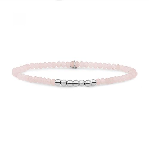 Bracelet Sparkling Jewels Reverse Universe Argent Quartz Rose