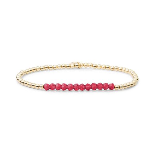 Bracelet Sparkling Jewels Universe Quartz Fushia Argent Plaqué Or