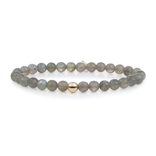 Bracelet Sparkling Jewels Saturne Large Labradorite Argent Plaqué Or