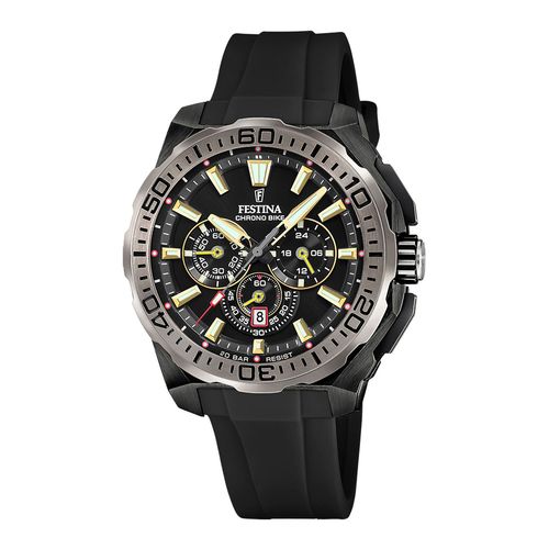Festina Cab.Crono Ace.Cor.Esf.Negro