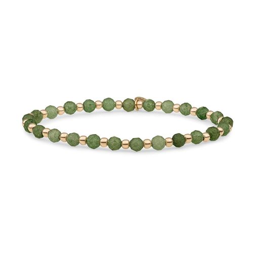 Bracelet Sparkling Jewels Interstellaire Lime Jade Argent Plaqué Or