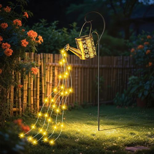 Kal-Arrosoir Solaire Exterieur Jardin, Led Lanterne Solaire Exterieur Jardin, Étanche Lampes Solaires Extérieures Pour Jardins Noël Fête Patio Table Décoration