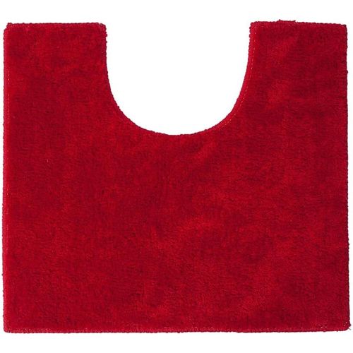 KAL-Doux, Tapis De Contour Wc, Polyester, 45 X 50 Cm, Rouge