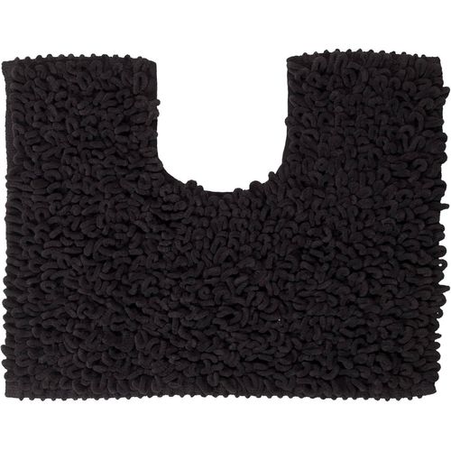 KAL-Twist, Tapis De Contour Wc, Microfibre, 45 X 50 Cm, Anthracite