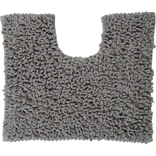 KAL-Twist, Tapis De Contour Wc, Microfibre, 45 X 50 Cm, Gris