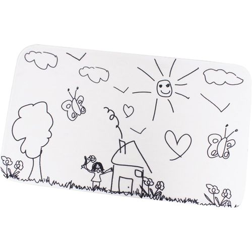 KAL-Tapis De Bain Microfibre Jardin D'Enfants 45X75Cm Noir & Blanc