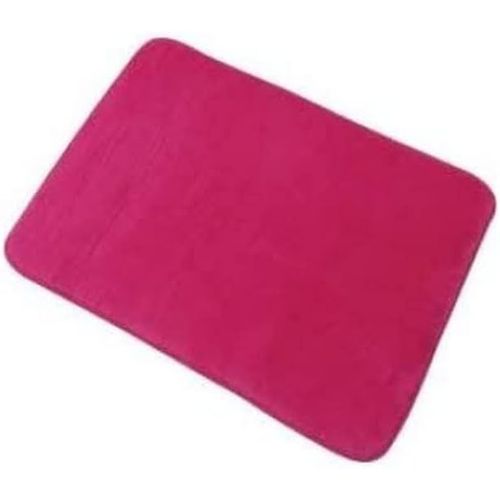 KAL-Tapis Douceur À Mémoire De Forme-50X70 Cm-Fuchsia, 80% Polyester, 20% Polyamide, Polyuréthane, Sbr, 80 X 150 Cm