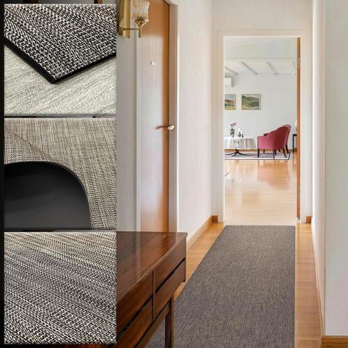 Kal-Tapis En Vinyle Tressé - 70 X 100 Cm - Extérieur, Cuisine, Salon, Entrée