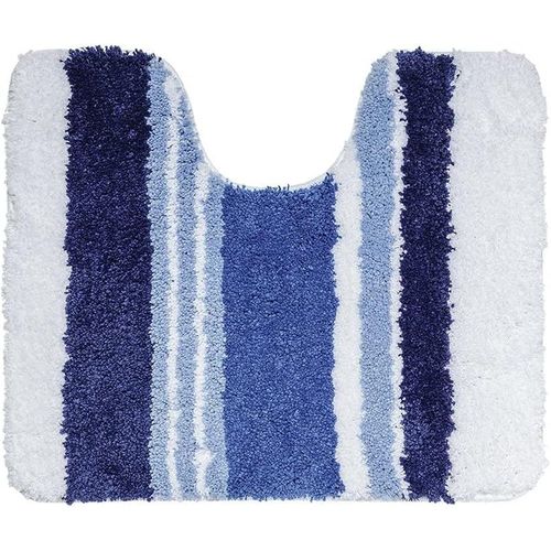 KAL-Soffice, Tapis De Contour Wc, Polyester, 50 X 60 Cm, Bleu