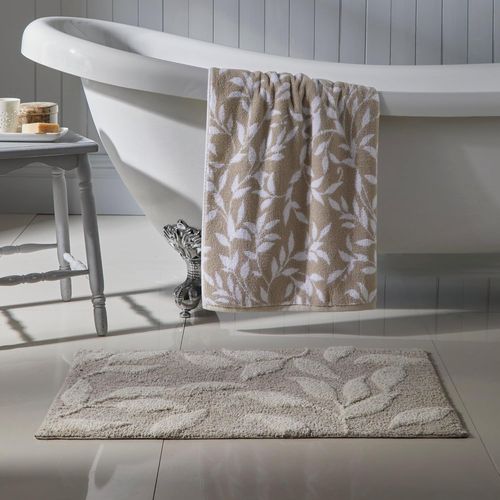 KAL-Sandringham Tapis De Bain 100% Coton Naturel 50 X 80 Cm