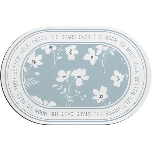 KAL-Tapis De Bain, Tapis De Douche Antidérapant, À Séchage Rapide, Tapis De Douche Pour Douche, Baignoire Et Toilettes (Bleu Clair, 40 X 60 Cm, Moderne)