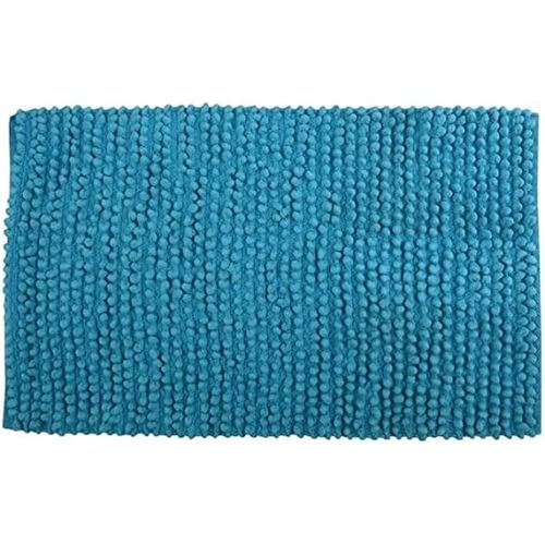 KAL-Tapis De Bain Coton 50X80Cm Bleu