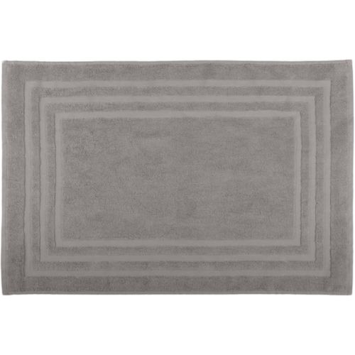 KAL-- Tapis De Bain - Taille 45X70 Cm - 100% Coton Bio - Couleur Taupe - Modèle Lagune - Linge Pour La Maison - Doux Et Confortable - Idéal Pour La Salle De Bain