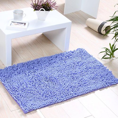Kal-Soft Shag Tapis De Bain Tapis Cuisine Porte Pieds De Porte Tapis Bande Antidérapante Paillasson Absorbant Tapis De Bain Douche Shaggy Tapis - 45 X 70 Cm, Violet