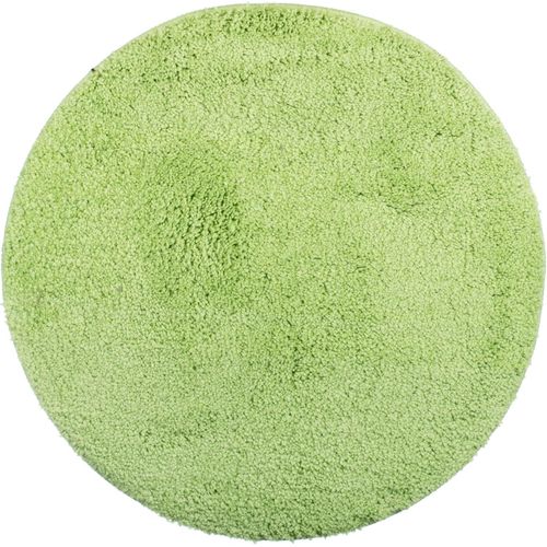KAL-Tapis De Salle De Bain Ø 60 Cm Tapis De Bain Lavable Antidérapant Microfibre Douce Rond - Vert