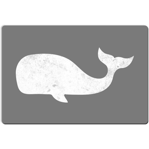 KAL-Tapis De Salle De Bain Antidérapant Super Absorbant Pour Salle De Bain, 43,2 X 61 Cm, Baleine Gris Et Blanc, Pour Homme, Femme, Adolescent