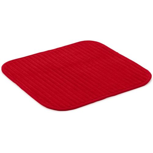 KAL-- Tapis De Bain Doux Antidérapant, 100% Polyester, 50 X 45 Cm - Bordeaux