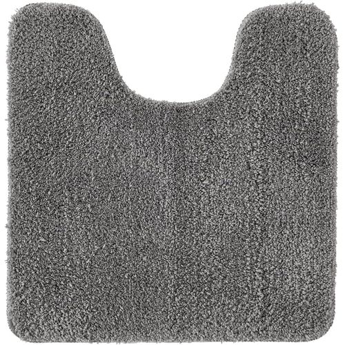 KAL-Tapis De Toilette Antidérapant Tapis Absorbant Tapis Moelleux Microfibre Forme De U Gris 50X50Cm