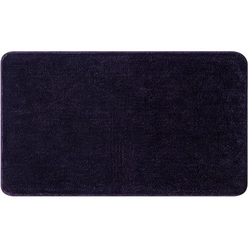 Kal-Tapis Salle De Bain Tapis D'entrée Tapis De Douche Antidérapant Tabis Absorbant Tapis Moelleux Microfibre Wc Toilette Baignoire Sortie Cuisine Salon Chambre Violet Foncé 40x60cm
