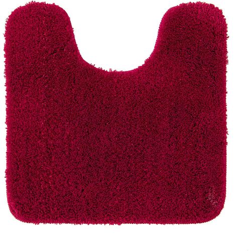 KAL-Tapis De Toilette Antidérapant Tapis Absorbant Tapis Moelleux Microfibre Forme De U Rouge 50X50Cm