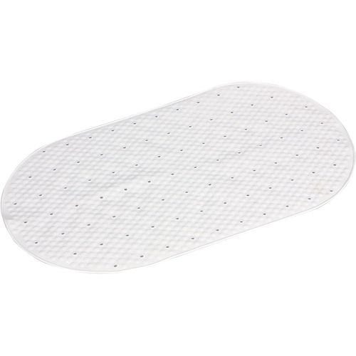 KAL-G-Solid Tapis Antidérapant Avec Ventouses, Dimensions : 39 X 69, Tapis De Bain En Résine, Finition Blanche, Design R&S, 100% Fabriqué En Italie, Tapis Lavable En Machine, 2 Ans De Garantie