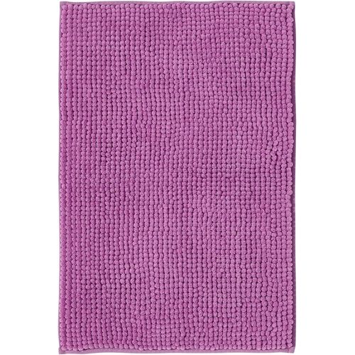 KAL-Tapis De Bain Antidérapant En Chenille | Super Absorbant Et Lavable En Machine | Pour La Salle De Bain, Douche, Baignoire Ou Comme Tapis Wc | Violet - 50X80 Cm