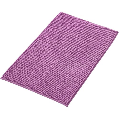 KAL-Tapis De Bain Antidérapant En Chenille | Super Absorbant Et Lavable En Machine | Pour La Salle De Bain, Douche, Baignoire Ou Comme Tapis Wc | Violet - 40X60 Cm