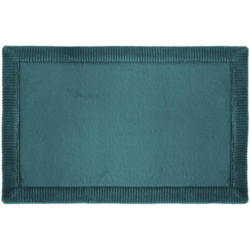 KAL-Five - Tapis De Salle De Bain Bleu Pétrole À Mémoire De Forme 50 X 80 Cm