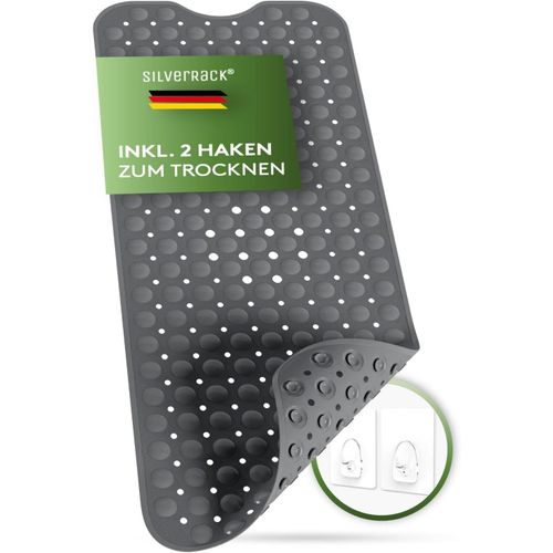 KAL-Dermasensitivo Tapis De Bain Antidérapant 100% Sans Bpa (Gris Foncé) \U2013 X 40 Cm Pour Enfants Et Bébés Douche Un Maintien Sûr Dans La Baignoire